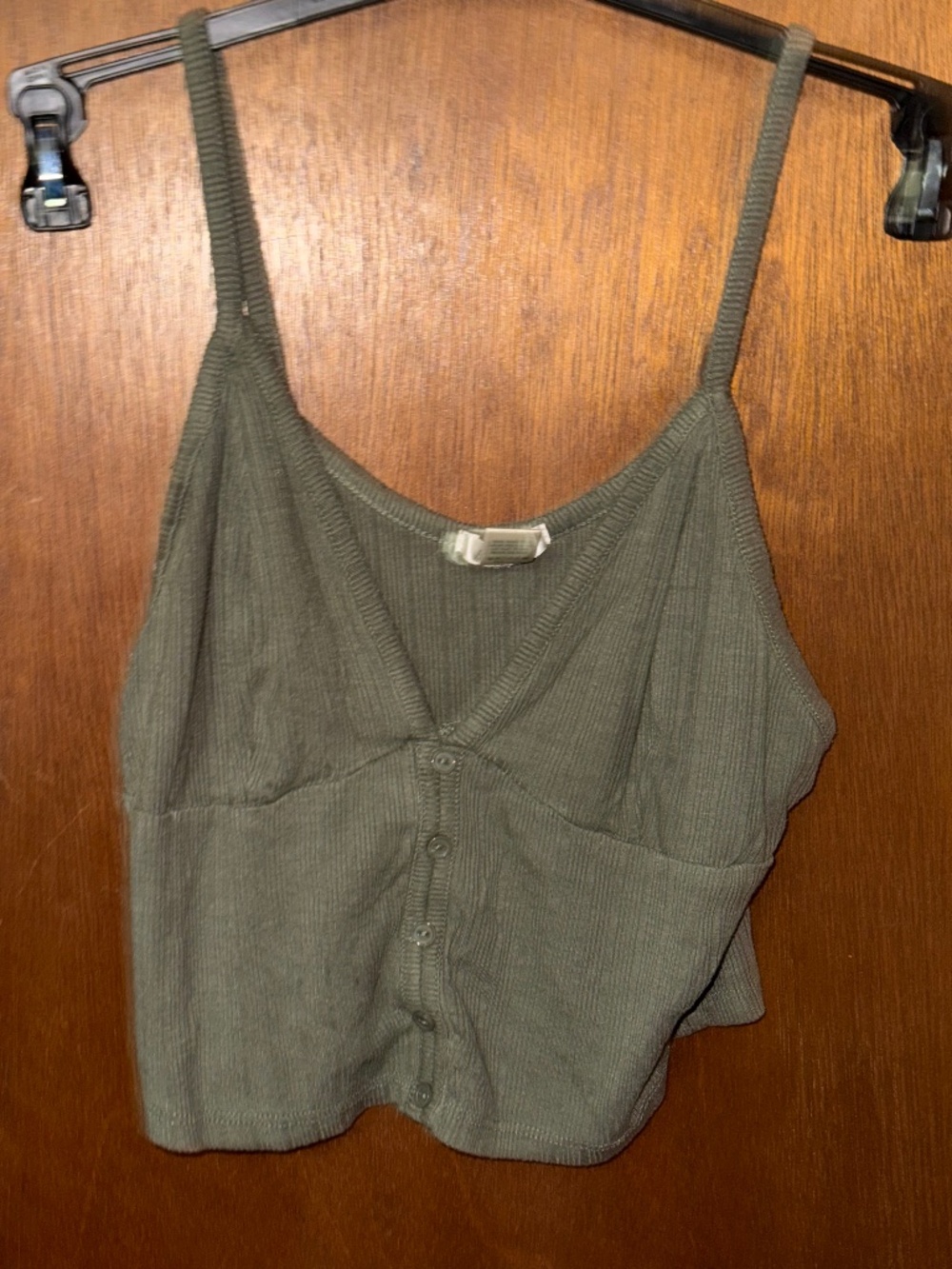 Sage green crop top